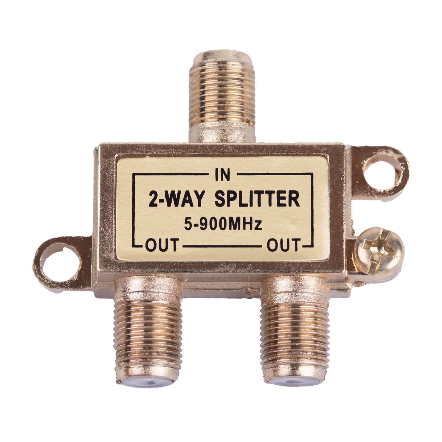 Monster Just Hook It Up 2 Way Coax Splitter 75 ohm 900 MHz 1 pk Ace