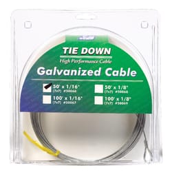 Tie Down Engineering Galvanized Steel 1/16 in. D X 50 ft. L Aircraft Cable