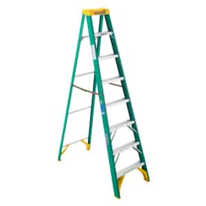 Werner  8 ft. H x 25 in. W Fiberglass  Step Ladder  Type II  225 lb. capacity 