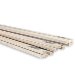 Midwest Products 1/4 in. X 1/2 in. W X 24 in. L Basswood Strip #2/BTR Premium Grade