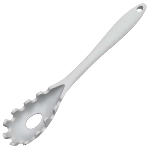 Chef Craft Premium Gray Silicone/Steel Mixing Spoon