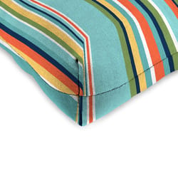 Jordan Manufacturing Multicolored Stripe Polyester Wicker Seat Cushion 4 in. H X 19 in. W X 19 in. L