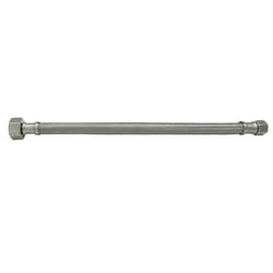 Champion Plumbing 3/8 in. Compression X 1/2 in. D FIP 20 in. Braided Stainless Steel Supply Line