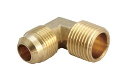 JMF Company 5/8 in. Flare X 1/2 in. D MPT Brass 90 Degree Street Elbow