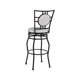 Linon Home Decor Cream Polyurethane Swivel Barstool 24 in.