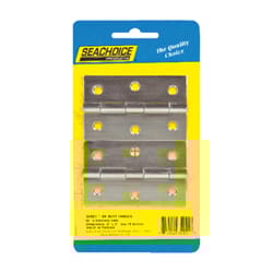 Seachoice Stainless Steel 3 in. L X 2 in. W Butt Hinges 2 pk