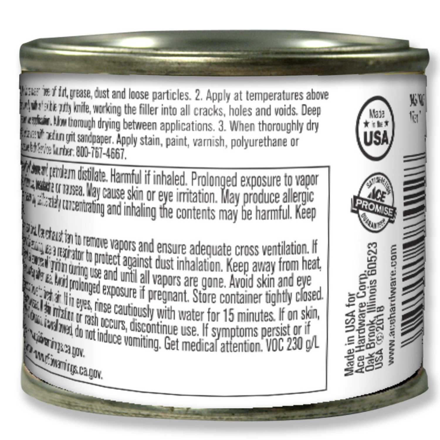 Ace Natural Wood Filler 6 oz. Ace Hardware