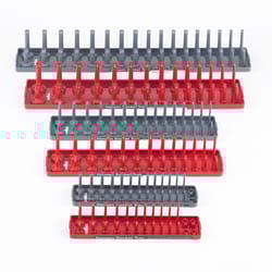 Hansen Global Assorted in. drive Metric and SAE Socket Tray 6 pc