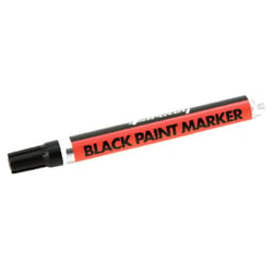 Forney 8.75 in. L X 1.88 in. W Black Paint Marker 1 pc