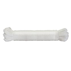 Ace 1/4 in. D X 100 ft. L White Solid Braided Nylon Rope