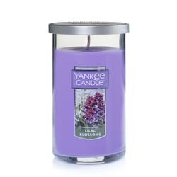 Yankee Candle Purple Lilac Blossoms Scent Pillar Candle 12 oz
