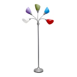 Simple Designs 67 in. Multicolor Floor Lamp