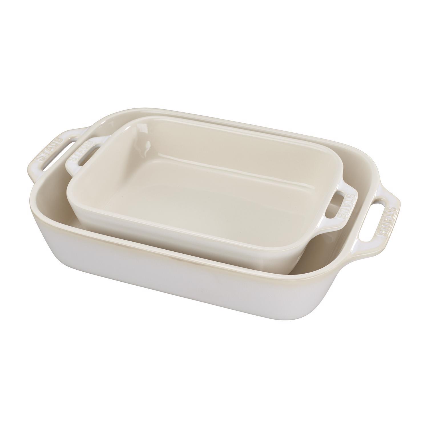 Zwilling J.A Henckels Staub Ceramic Bake Set Ivory Sansujyuku sansujyuku.com