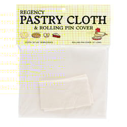 Harold Import Regency 20 in. L Cotton Pastry Cloth and Rolling Pin Cover White