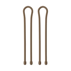 Nite Ize Gear Tie 0.40 in. W X 18 in. L Brown Twist Tie 2 pk