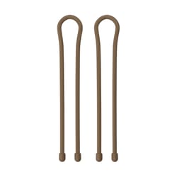 Nite Ize Gear Tie 0.40 in. W X 18 in. L Brown Twist Tie 2 pk