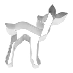 R&M International Corp 4 in. W X 5 in. L Deer Cookie Cutter Silver 1 pc