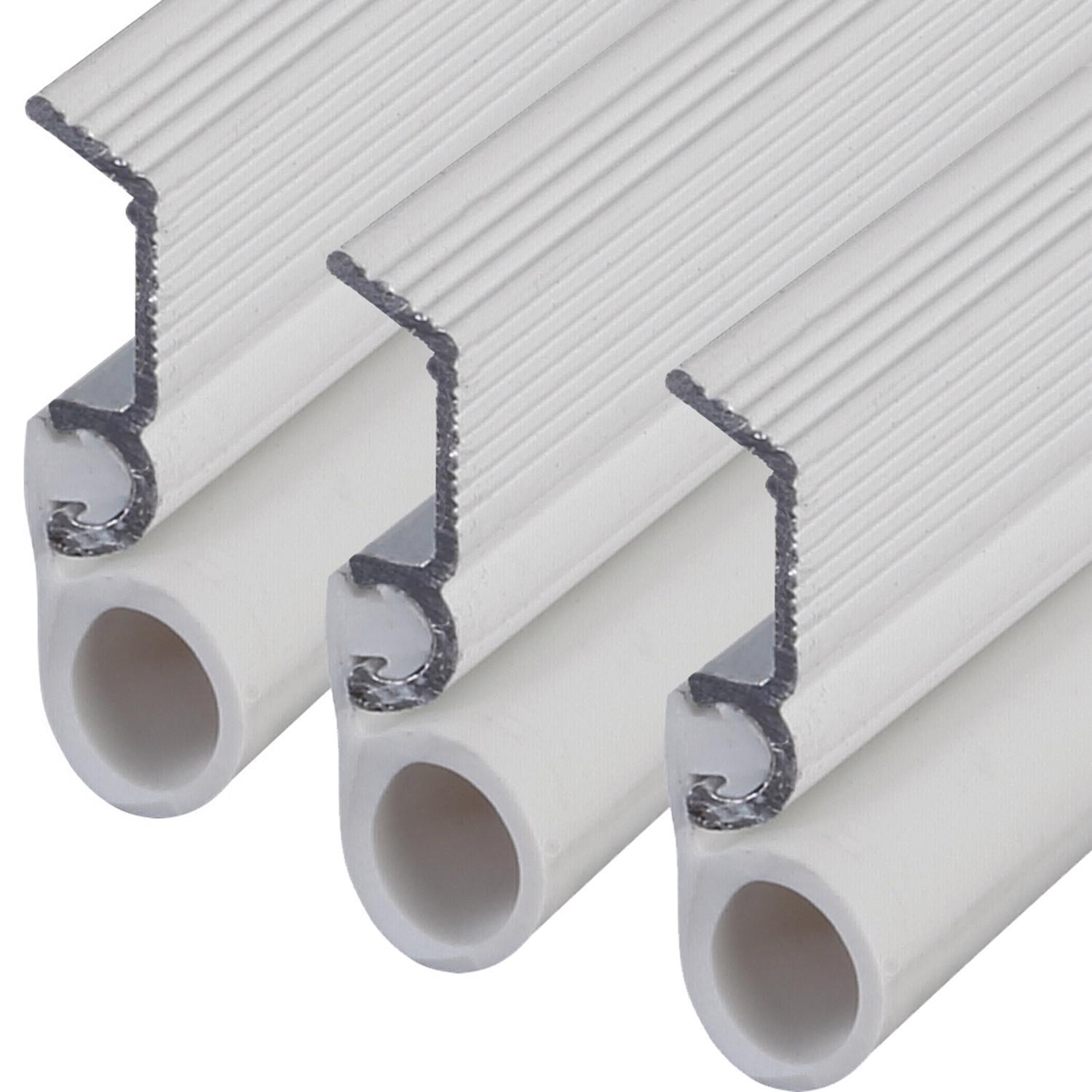M-D Building Products White Aluminum/Vinyl Weatherstrip Set For Door Jambs 36 in. L X 1 in.