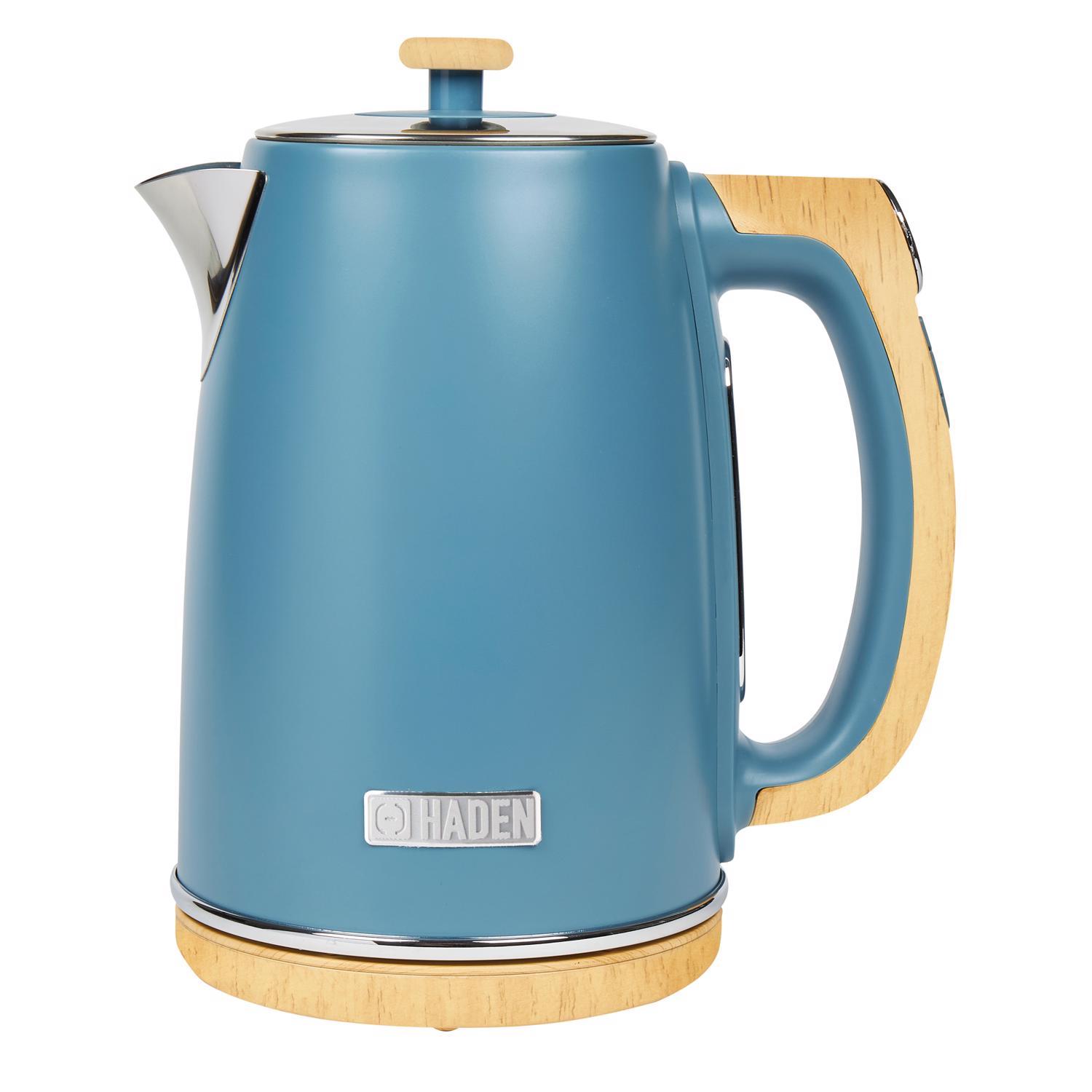 Haden Blue Modern Stainless Steel 1.7 L Electric Tea Kettle Sansujyuku sansujyuku.com