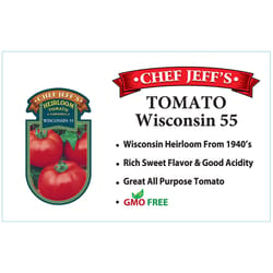 Chef Jeff Red Heirloom Wisconsin 55 Tomato Vegetable Plant