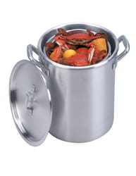 King Kooker Aluminum Boiling Pot 16-1/4 in. 60 qt Silver