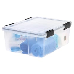 Sterilite 30 gal Blue Storage Tote 17.125 in. H X 20.25 in. W X 30.5 in. D  Stackable - Ace Hardware