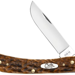 Case Sod Buster Jr Knife Amber Bone 1 pc