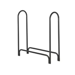 HY-C Shelter Black Powder Coated Steel Log Rack