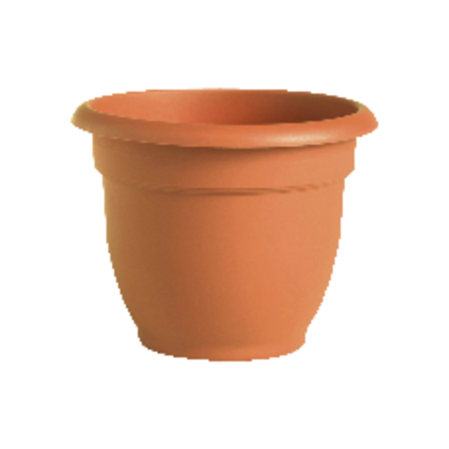 Bloem 8-in Ariana Self Watering Plastic Planter - Burnt Red
