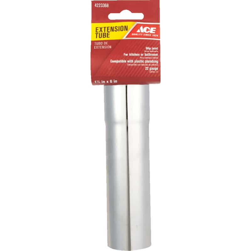 Ace 11/2 in. D X 6 in. L Brass Extension Tube Ace Hardware