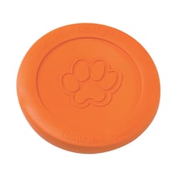 West Paw Zogoflex Orange Zisc Disc Plastic Frisbee Small 1 pk