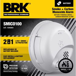 BRK Battery-Powered Ionization Smoke and Carbon Monoxide Detector