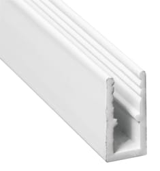 Prime-Line White Aluminum 5/16 in. W X 94 in. L Extruding Frame 1 pk