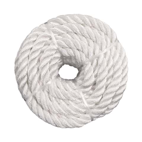 Ace 1/2 in. D X 50 ft. L White Twisted Nylon Rope