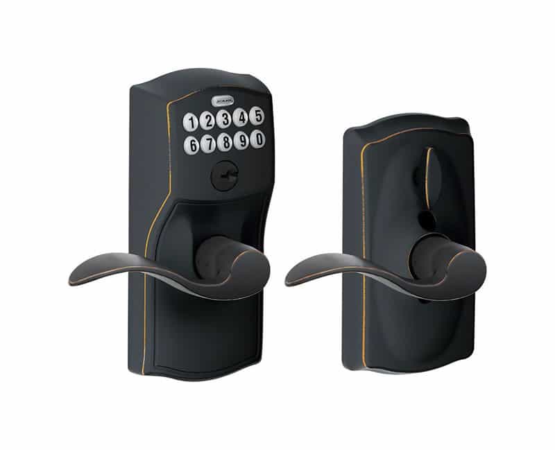 Schlage Aged Bronze Steel Electronic Keypad Entry Lock Ace Hardware