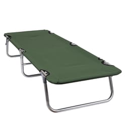 Stansport Green Tough Cot 12.25 in. H X 23 in. W X 71.25 in. L 1 pk