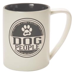 Pavilion We People 18 oz Gray/Tan BPA Free Dog Mug