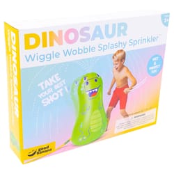 Good Banana Wiggle Wobble Multicolored PVC Inflatable Splashy Dinosaur Sprinkler