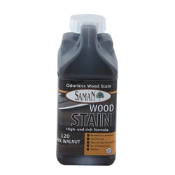 Saman Semi-Transparent Dark Walnut Water-Based Wood Stain 32 oz