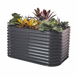 Vego Garden 32 in. H Metal 4 in 1 Garden Bed Modern Gray