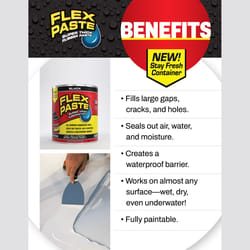 Flex Seal Family of Products Flex Paste Black Rubberized Paste 8.75 fl. oz.