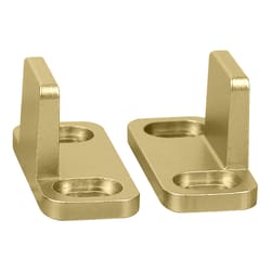 National Hardware 1-3/4 in. L Brushed Gold Aluminum Double Floor Guide 1 pc