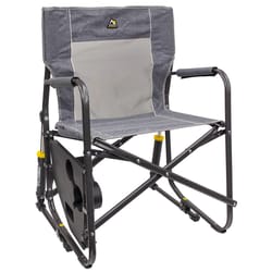 GCI Outdoor Freestyle Rocker w/Side Table Heathered Pewter Freestyle Folding Rocker