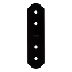 National Hardware Hartley Storm Shine Black Steel Flat Strap 1 pk