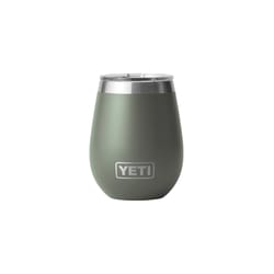 YETI Rambler 10 oz Camp Green BPA Free Wine Tumbler with MagSlider Lid