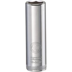 DeWalt 10 mm X 1/4 in. drive Metric 6 Point Deep Socket 1 pc
