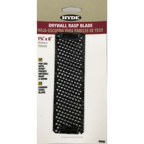 HYDE 09985 Drywall Rasp, 6 in L, Carbon Steel