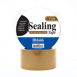 Bazic Products 1.88 in. W X 109.3 yd L Sealing Tape Tan