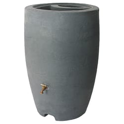 Algreen Products Athena  Charcoal 50 gal Rain Barrel Plastic