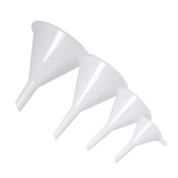 Chef Craft White Plastic Funnel Set